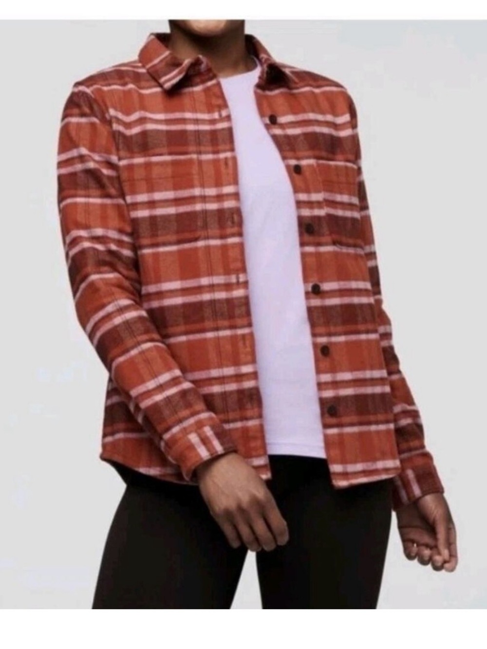 COTOPAXI Mero Flannel Shirt Womens L Plaid Organic Cotton Heavyweight Outdoor